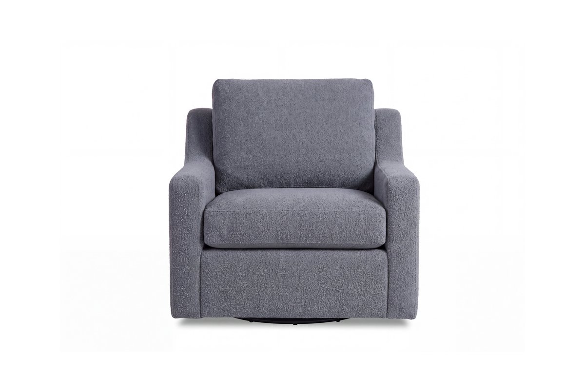 2567-800 Bianca Swivel Chair Blythe Charcoal Head-On