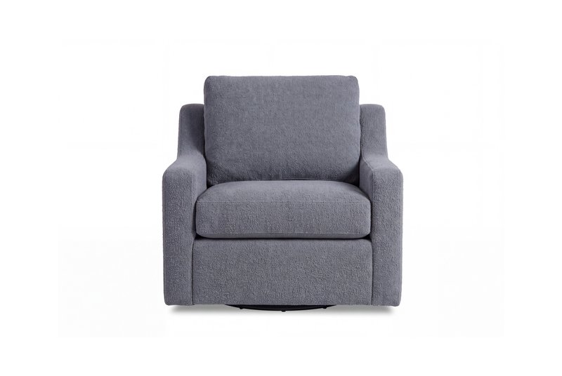 2567-800 Bianca Swivel Chair Blythe Charcoal Head-On