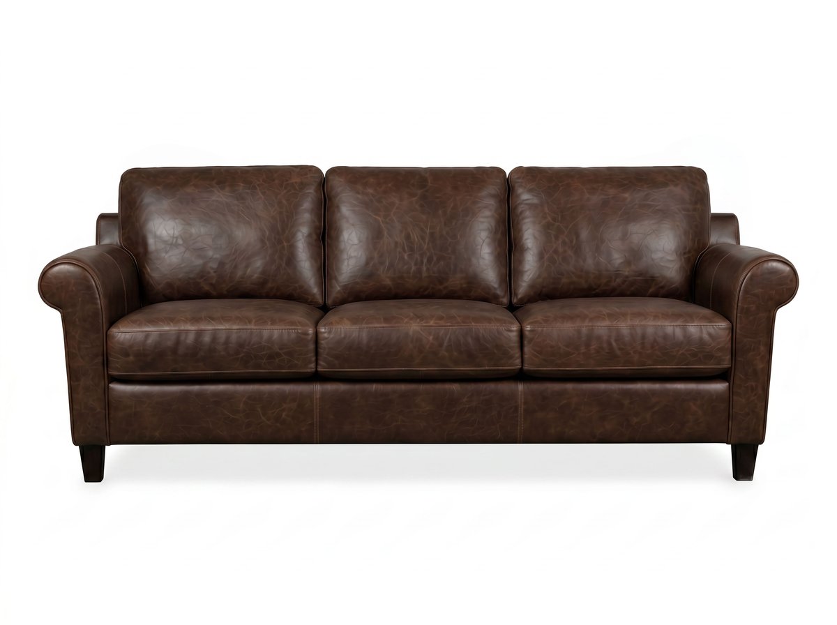 L2559 Caroline Sofa Head-On Bistro Rustic