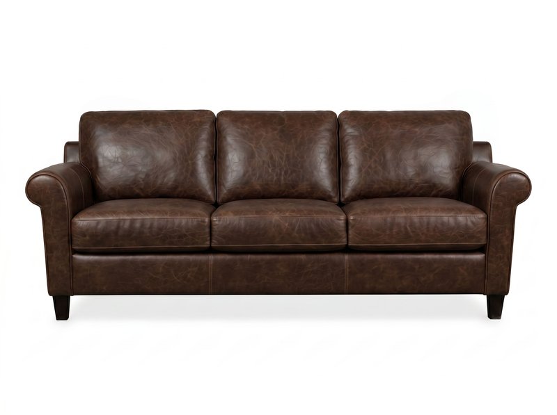 L2559 Caroline Sofa Head-On Bistro Rustic