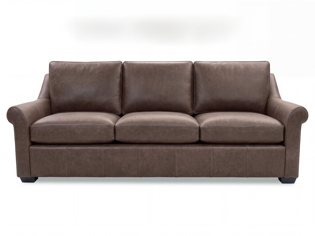 L2608-350 Tucson Leather Sofa Head-On