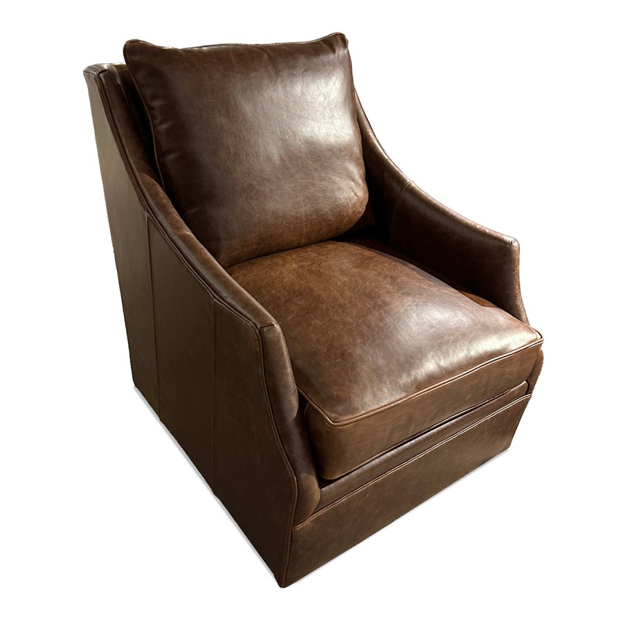 L2636-800 Tessa Swivel Chair 3-4 in 0045-89 Jala Cognac