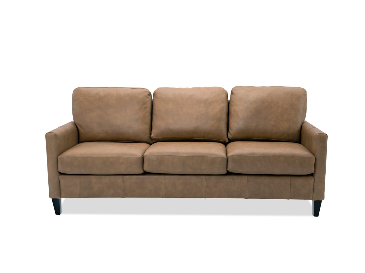 L2662-300 Tatum Sofa Head-On in 0041-84 Nokor Caramel