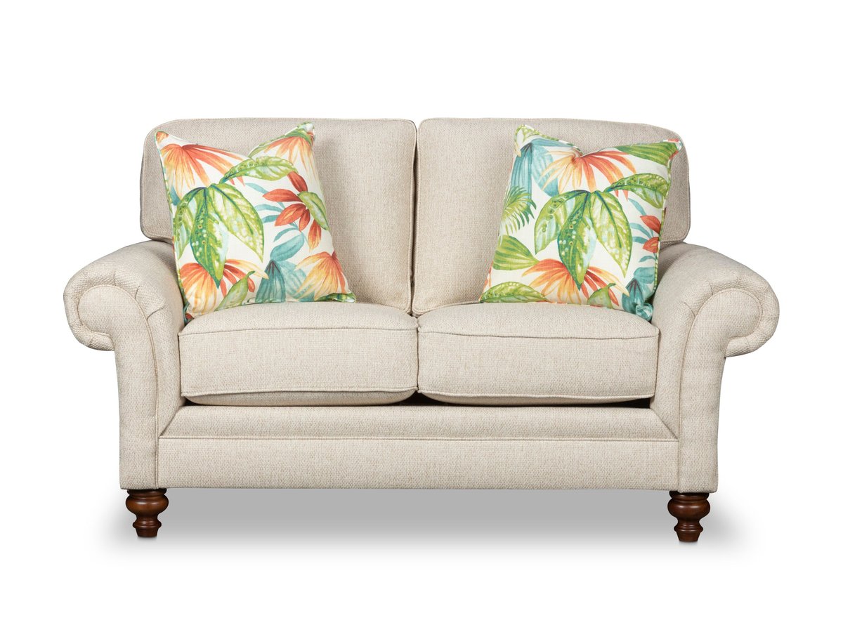 6112-1 Loveseat _ 2100-23 Pillows