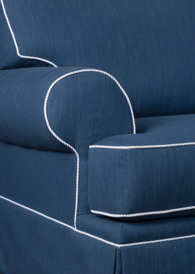 6262-3Q7 Emily Blue Denim Sofa Detail