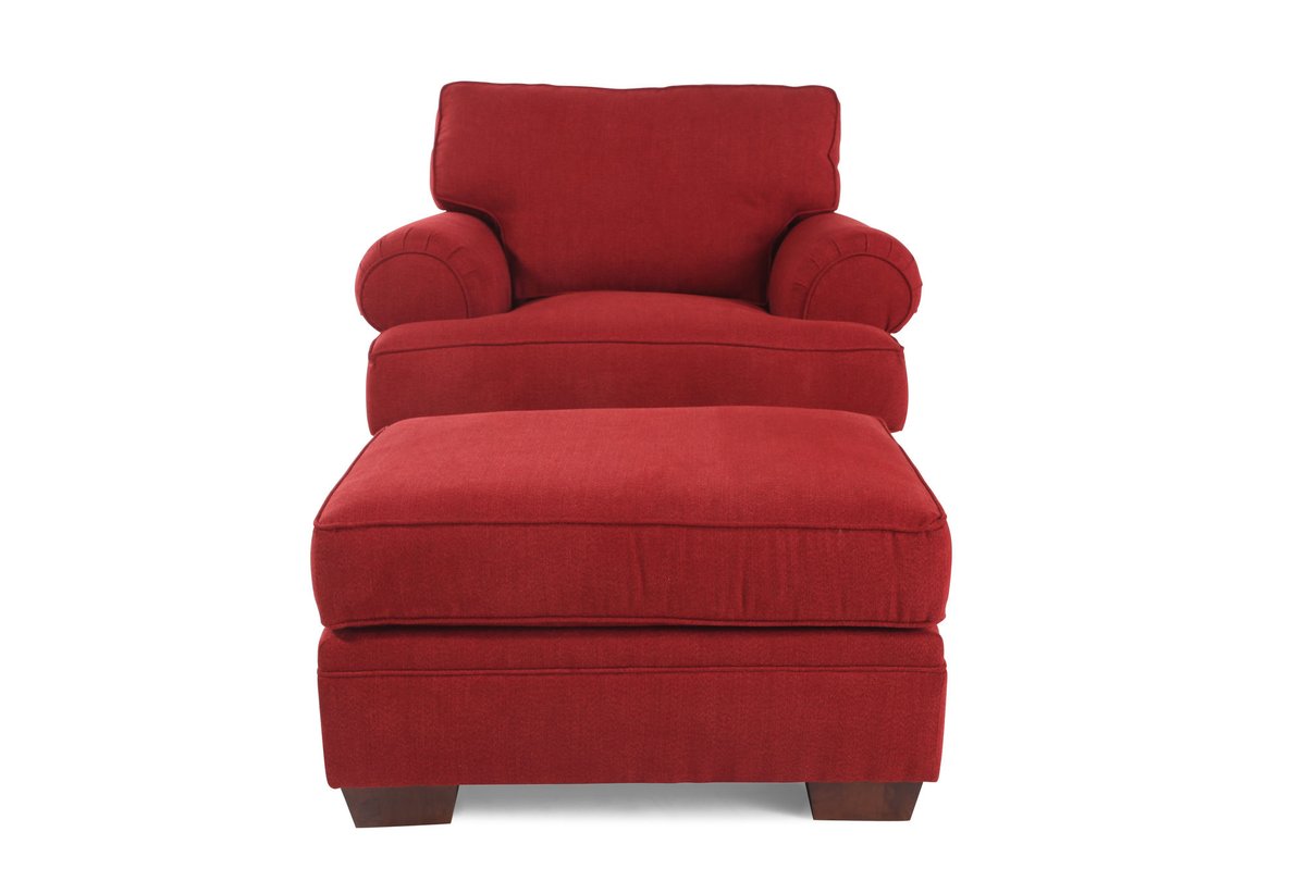 6608-0Q9 6608-5Q9 Landon Chair and Ottoman Front