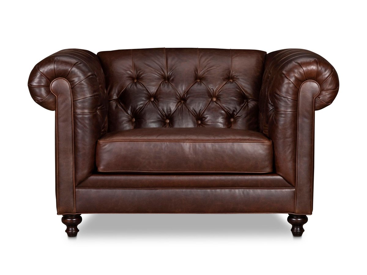 L4268-0 Heath Leather Chair Front