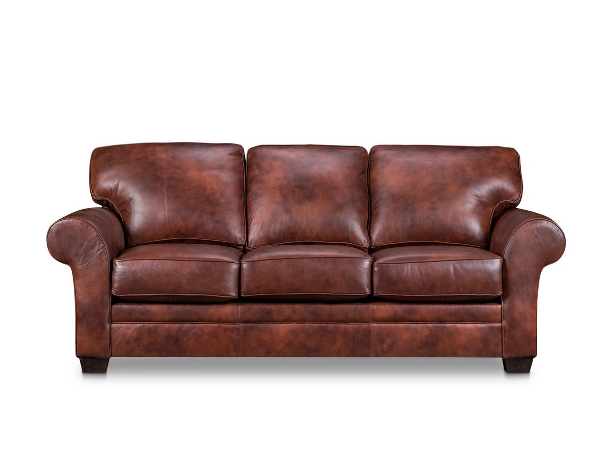L7902-7 Zachary Leather Sleeper Sofa Front