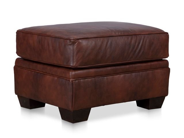 L7902-5 Zachary Leather Ottoman Angle